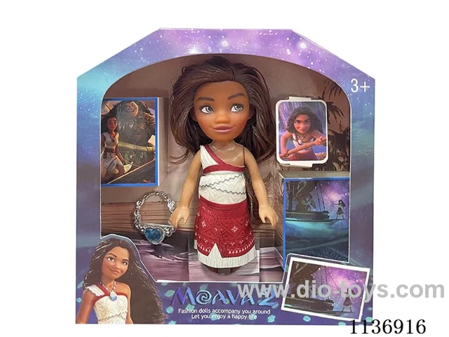 6’ solid body Princess Moana + necklace