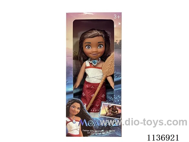 10 inch full body vinyl II Ocean Kiwi Princess Moana + necklace + paddle
