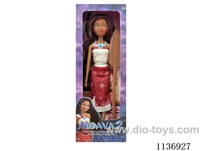11’ Solid Body II Ocean's Adventure Princess Moana + Necklace + Oar