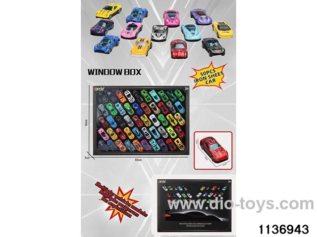 50pcs Sliding Alloy Car