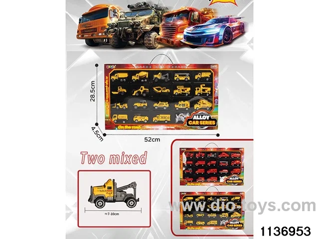 18pcs Sliding Alloy Car