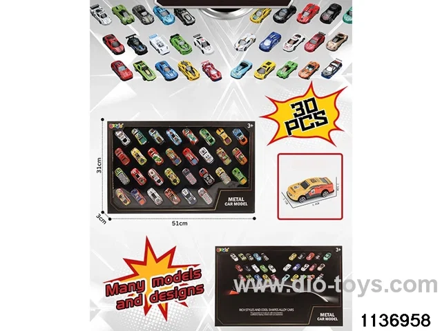 30pcs pull back car