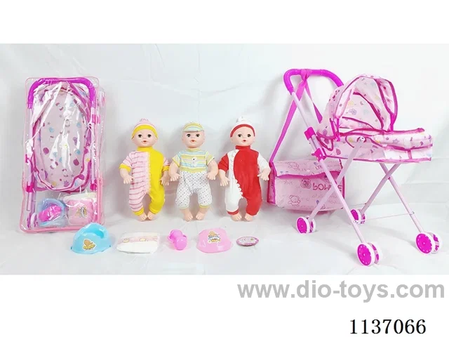 16’ Drinking Doll (with Pee, English IC, Iron Trolley + 5 pcs)