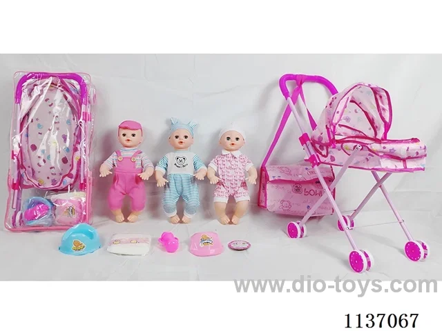 16’ Drinking Doll (with Pee, English IC, Iron Trolley + 5 pcs)