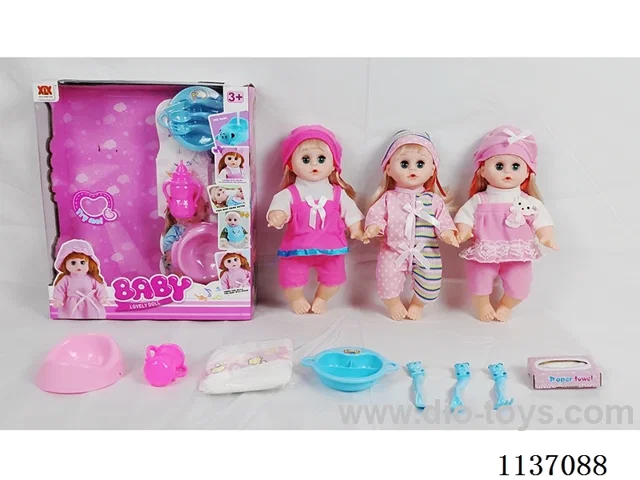 14’ Drinking Doll (with Pee Function, English IC, 7 pieces set)