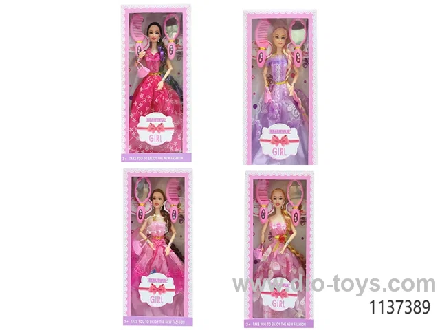 11inch solid 9 jointed doll with mirror & comb