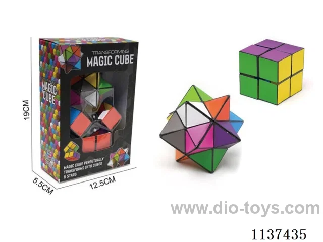 2 IN 1 Unlimited Variables MAGIC CUBE Decompression Toy