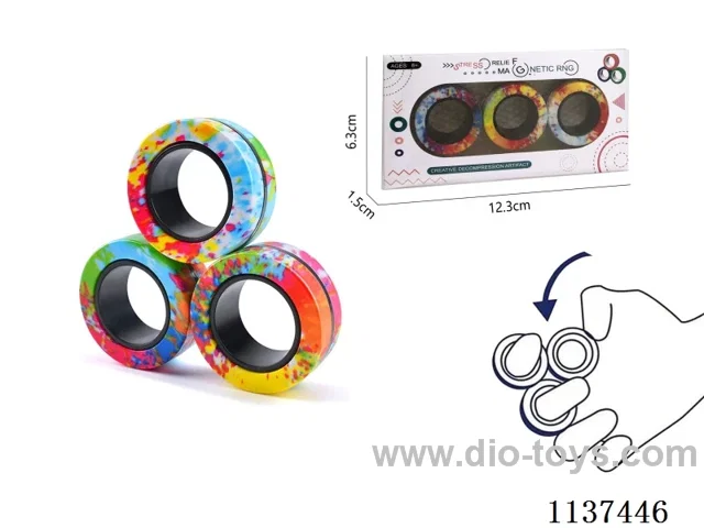 Cross-border Explosive Spot Magnetic Ring Decompression Toy