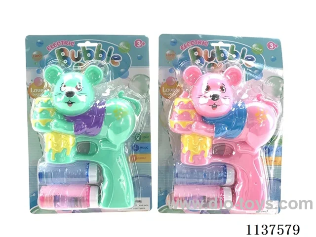 Electric cartoon mouse bubble gun
