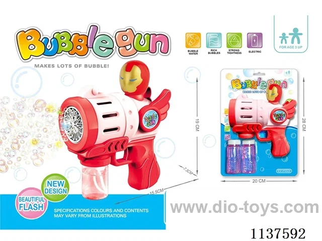 20 Hole Iron Man Bubble Gun