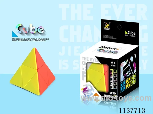 Second Order Pyramid Cube with Solid Colours