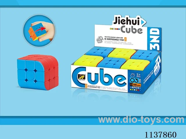 Three-sided solid colour Rubik's Cube/bearing