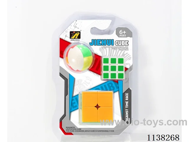 Second order solid colour Rubik's Cube + Small Rubik's Cube + Ruben's Lock