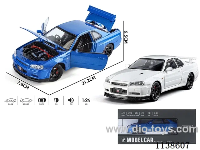 1：24 pull back alloy car W L/M