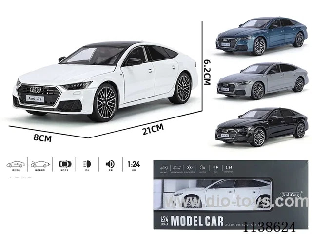 1：24 pull back alloy car W L/M
