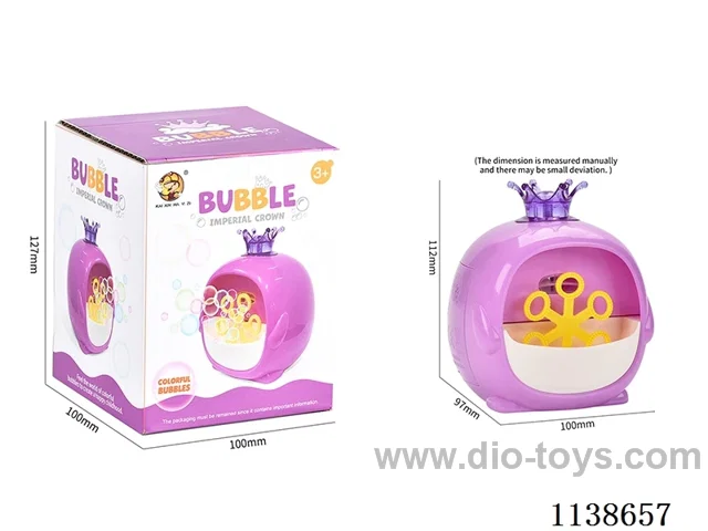 Mini Crown Bubble Machine 1*50ml