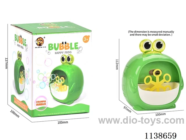 Mini Frog Bubble Machine 1*50ml