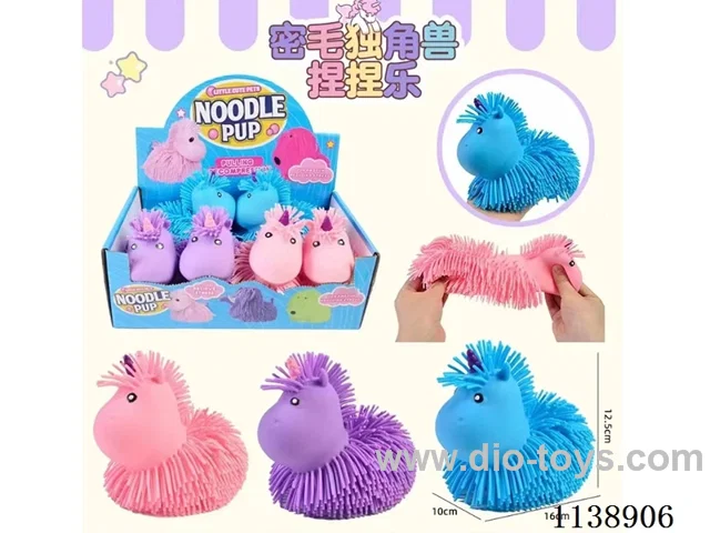 6PCS Long Hair Unicorn Pinch