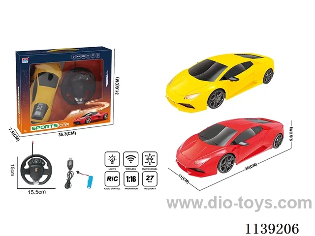 1:16 4ch rc car with light included battery
