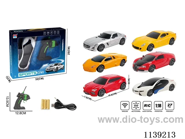 1:24 4ch rc car with light included battery
