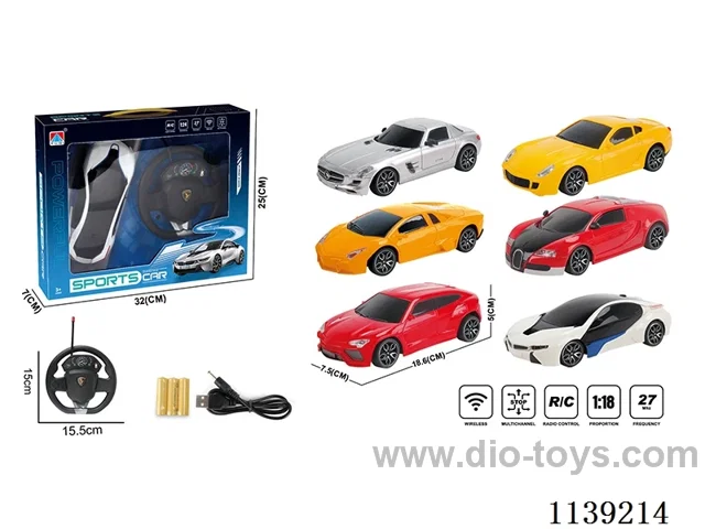1:24 4ch rc car with light included battery