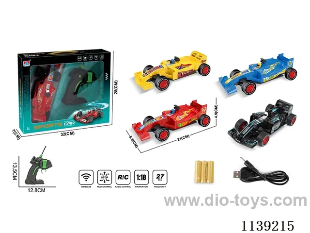 1:18 4ch rc car included battery