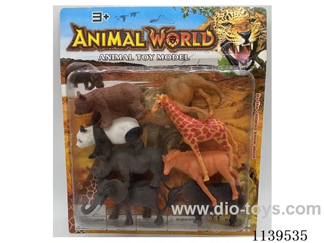8 PVC animals