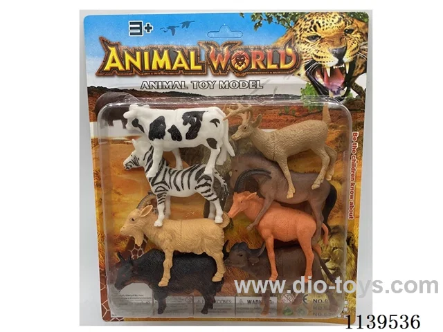 8 PVC animals