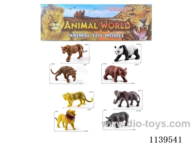 8 PVC animals