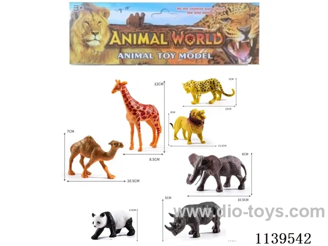 7 PVC animals