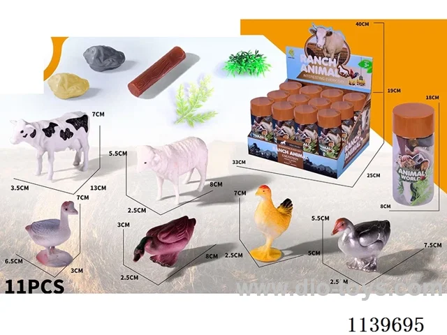 Ranch Animals 12 Cans Set