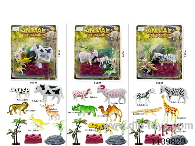 PP material 5 animal scenes (9PCS)