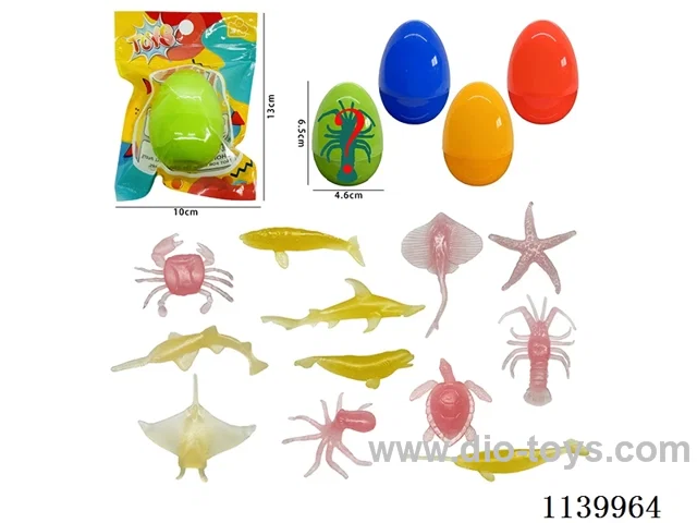 Blind Egg Glow-in-the-Dark Sea Animal with 1pc