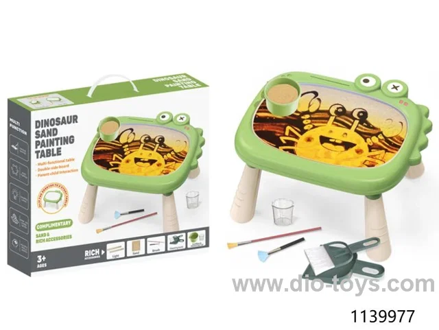 dinosaur sand painting table