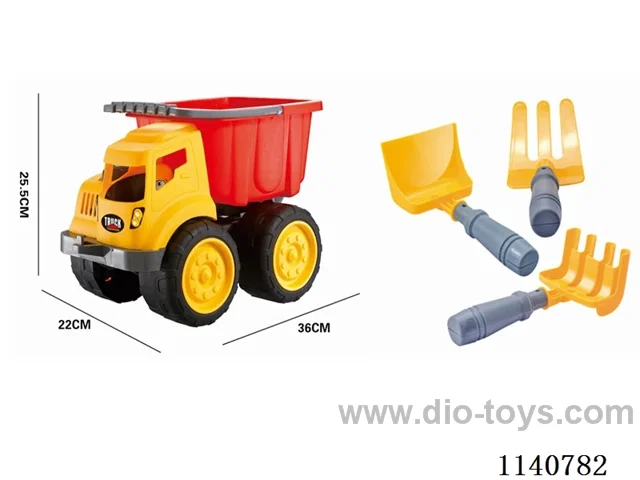 Construction truck (bucket truck) with sand shovel