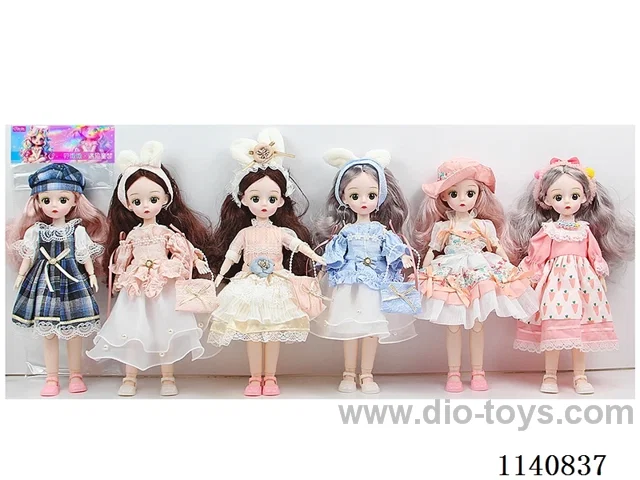 12" 30cm 21 jointed 3D real eye fashion loli doll + hair accessories Mixed bag