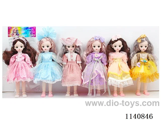12" 30cm 21 jointed solid 3D real eye fashion loli doll + hair accessories Mixed bag