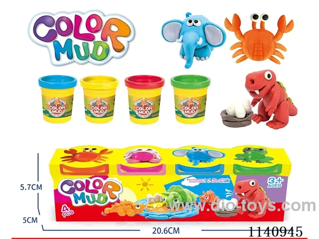 Colourful Clay 4 bottles