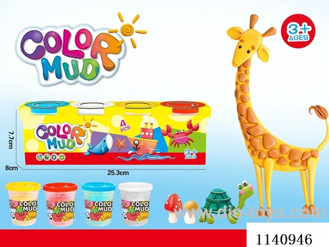 Colourful Clay 4 bottles
