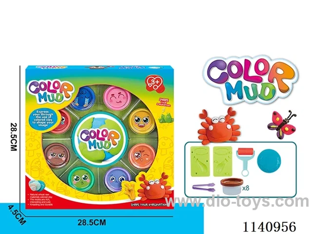 Colourful clay series (8 bottles)