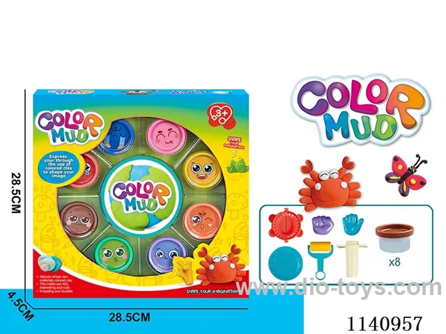 Colourful clay series (8 bottles)