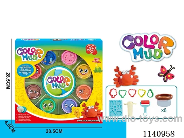 Colourful clay series (8 bottles)