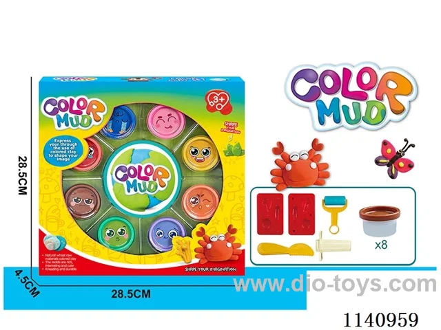 Colourful clay series (8 bottles)