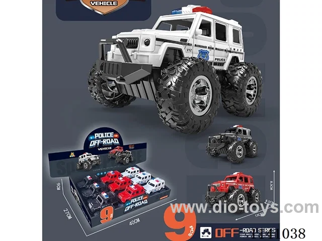 Big G Inertia Police Car (9 pcs)