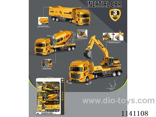 Inertia construction vehicle 3 models mixed