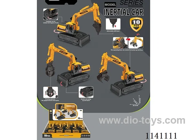 Inertia construction vehicle (10pcs/box)
