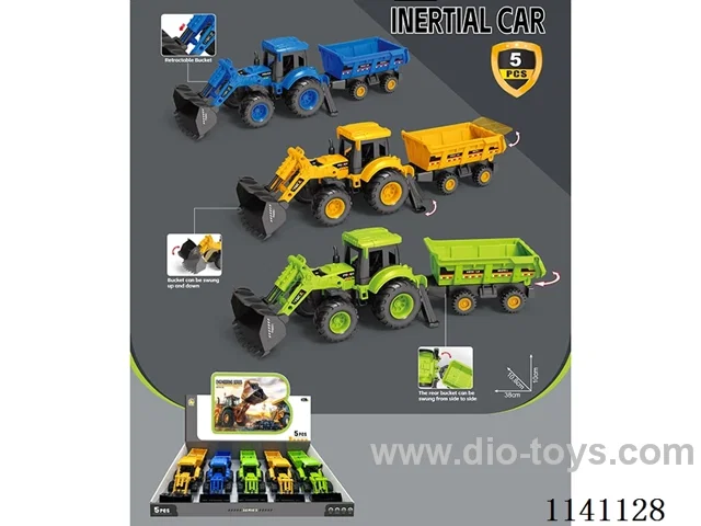 Inertia Wheels Engineering Vehicle 3 Colours Mixed Pack (5pcs/box)
