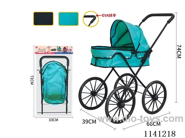 Classic Black. Pure Green cloth Trolley (Extra Large Wheel)