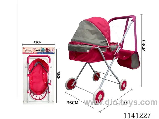 Red and grey duplex thick cloth Trolley (small wheel)