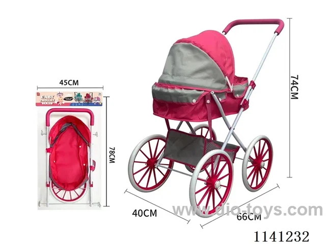 Red and grey duplex thick cloth Trolley (extra large wheel)